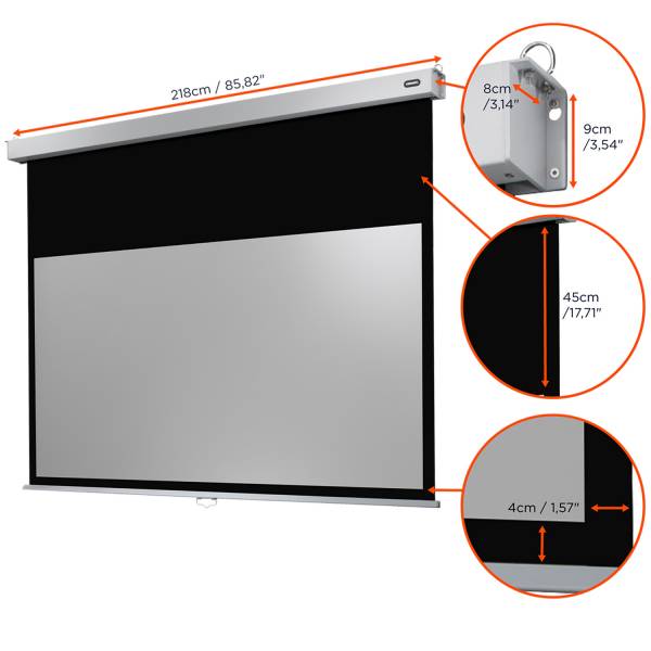 Celexon Leinwand Rollo Professional Plus 200 x 113 cm