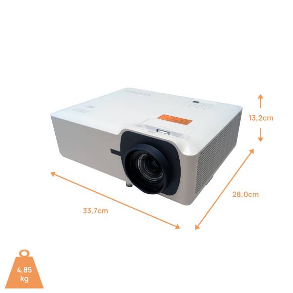 ViewSonic LS901-4K Beamer mit 5500 Lumen, 4K-HDR-Unterstützung und 360°-Projektion für kreative Inst