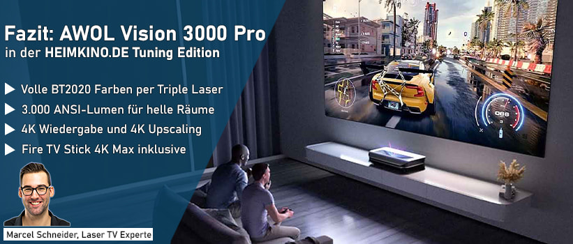 AWOL Vision LTV-3000 Pro Laser TV Heimkino Installation