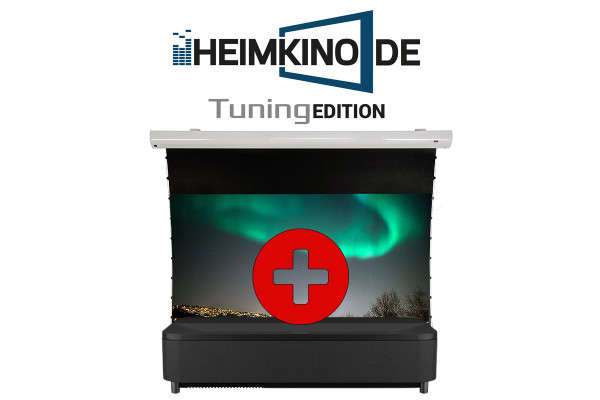 Set: Epson EH-LS800B + celexon CLR Tension Motorleinwand | HEIMKINO.DE Tuning Edition