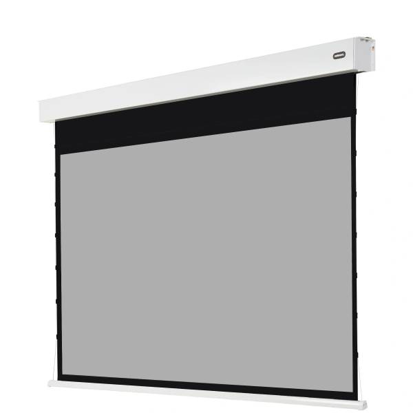 celexon Pearlstone Kontrastleinwand Professional Plus 300 x 169cm - 135" Akku Tension Motorleinwand