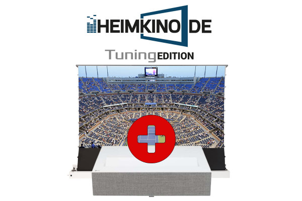 Set: LG HU715QW + celexon CLR Tension Bodenleinwand II | HEIMKINO.DE Tuning Edition