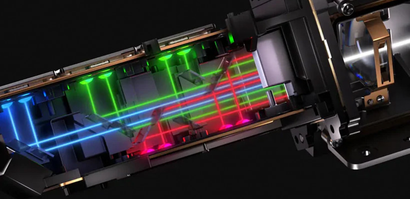 XGIMI Titan Noir Ultra Max Triple Laser Lichtquelle Aufbau