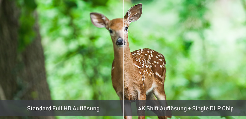 XGIMI Titan Noir Ultra Max 4K Beamer Sch&auml;rfe XPR Shift Vorteil