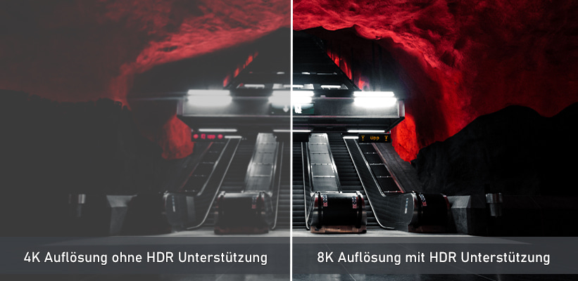 Onkyo TX-RZ70 Aufloesung und HDR Vergleich