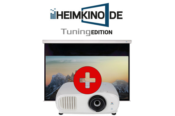 Set: Epson EH-TW7100 + DELUXX Slowmotion Rolloleinwand | HEIMKINO.DE Tuning Edition