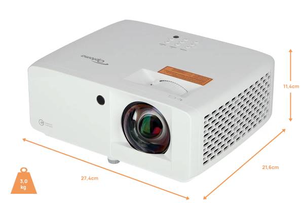 Optoma UHZ35ST - 4K HDR Laser Beamer | HEIMKINO.DE Tuning Edition