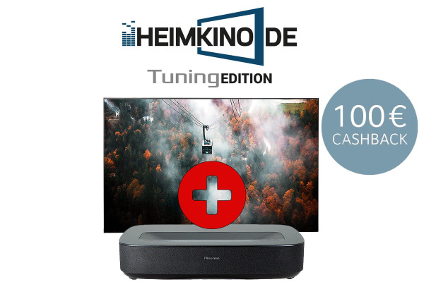 Set: Hisense PL2 + celexon CLR UST Performance Rahmenleinwand | HEIMKINO.DE Tuning Edition