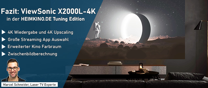 ViewSonic X2000L-4K Laser TV Installation