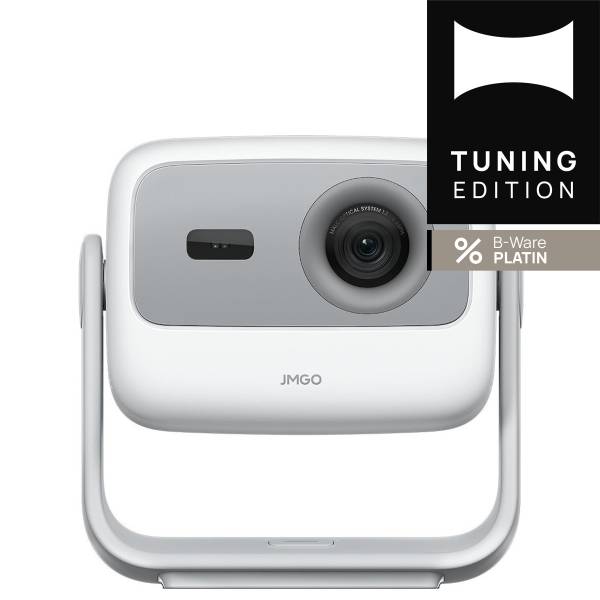 JMGO N1S SE mobiler Full-HD-Projektor mit integriertem Google TV mit nativem Netflix - B-Ware Platin