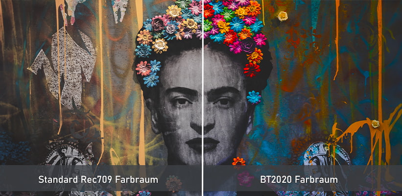VAVA Chroma BT2020 Farbraum Praxisvergleich