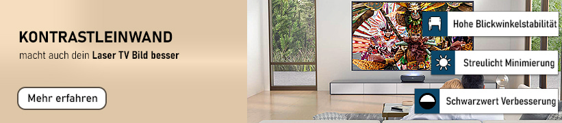 Epson EH-LS670B Laser TV Kontrastleinwand Tipp