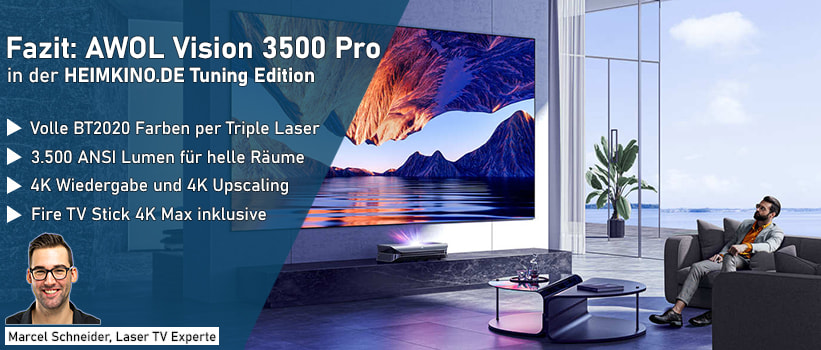 AWOL Vision LTV-3500 Pro Laser TV Heimkino Installation