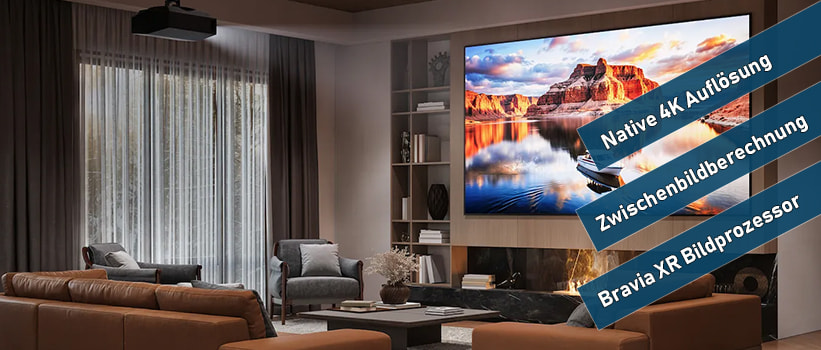 Sony Bravia Projektor 7 VPL-XW5100ES Schwarz Beamer Aufbau Heimkino