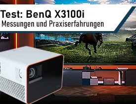 BenQ X3100i Gaming Beamer Test