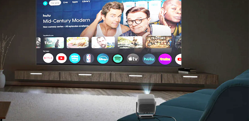 JMGO N1S SE Streaming App Auswahl Google TV