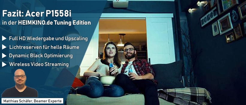 Acer P1558i Beamer Test Fazit