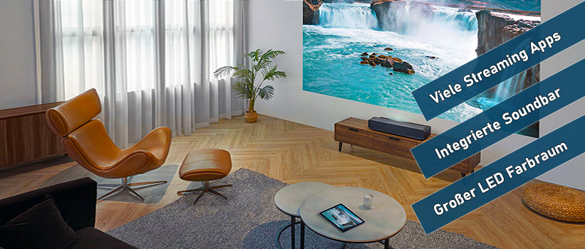 ViewSonic X1000-4K Laser TV Aufstellung