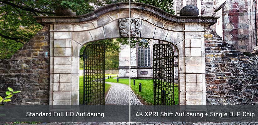 Samsung LSP9T Full HD vs 4k Bildunterschied