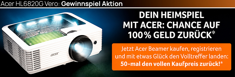 Acer HL6820G Vero Fussball Gewinnspiel Aktion 2026