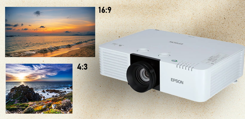 Epson EB-L530U Projektion weiterer Bildseitenverhältnisse