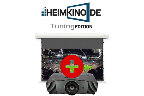 Set: BenQ W5700 + celexon Slate Tension Motorleinwand | HEIMKINO.DE Tuning Edition