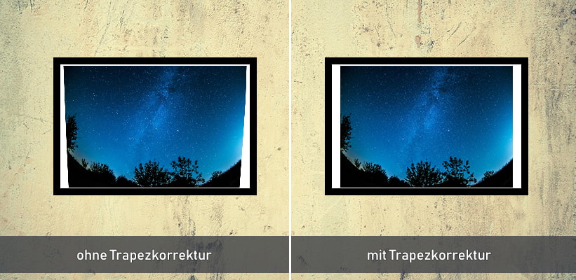 Epson EB-L520U digitale Trapezkorrektur