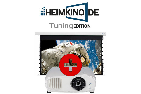 Set: Epson EH-TW7000 + DELUXX Darkvision Tension Motorleinwand | HEIMKINO.DE Tuning Edition