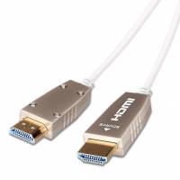 celexon UHD Fibre HDMI 30m - HDMI 2.0b Lichtleiter Kabel in Weiss