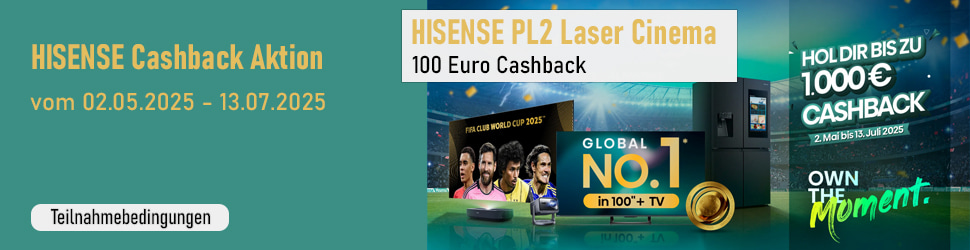 Hisense PL2 Laser Cinema Fussball Cashback 2025