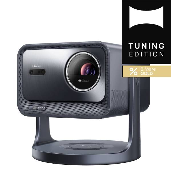 Hisense C2 Pro Beamer mit Triple-Laser-Technologie, 4K Auflösung & 360° Flexibilität - B-Ware Gold