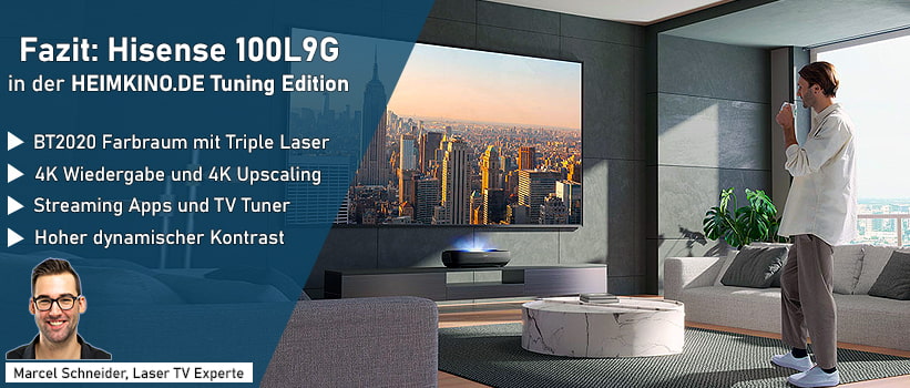 Hisense 100L9G Laser TV Fazit Empfehlung
