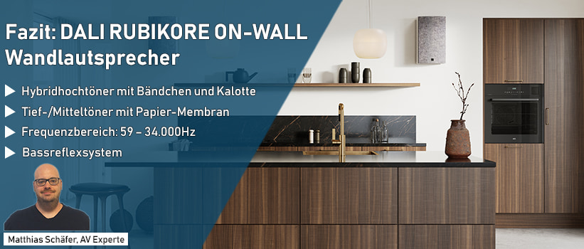 DALI RUBIKORE ON-WALL Hochglanz Weiss Lautsprecher Test Fazit