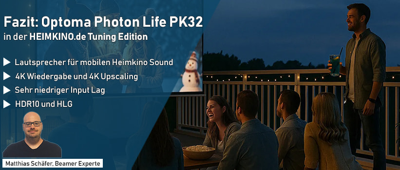 Optoma Photon Life PK32 Beamer Fazit Expertenmeinung