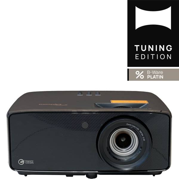 Optoma UZ38x 4K UHD Laser Heimkinoprojektor mit PureEngine Ultra - B-Ware Platin