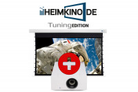 Set: LG HU710PW + DELUXX Darkvision Tension Motorleinwand | HEIMKINO.DE Tuning Edition