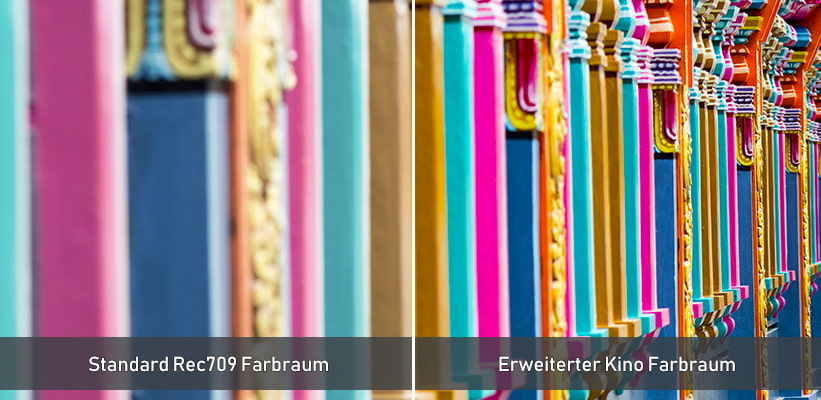 Epson EF-71 Farbraum Direktvergleich
