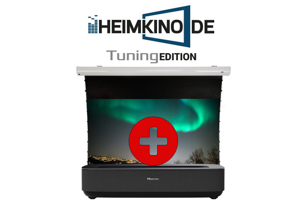 Set: Hisense PL1SE + celexon CLR Tension Motorleinwand | HEIMKINO.DE Tuning Edition