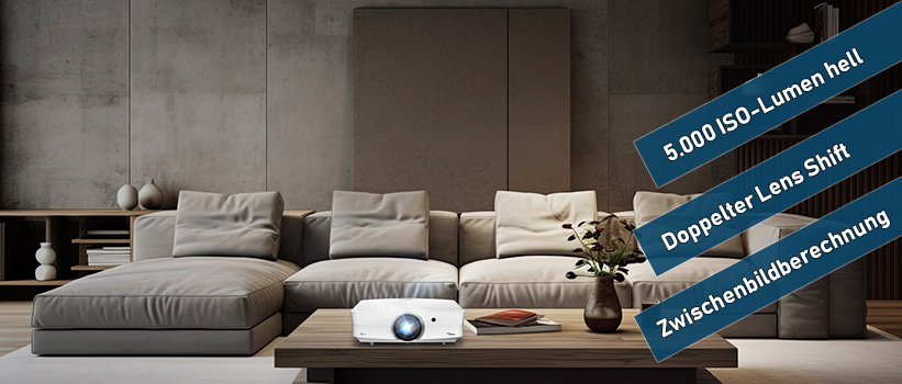 Optoma UHZ68LV-W Wohnraum Installation