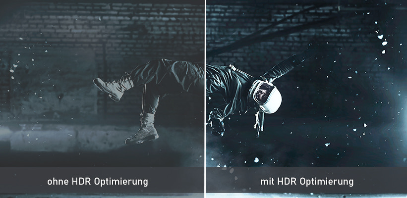 Hisense PX1-Pro Schwarzwert HDR Vergleich