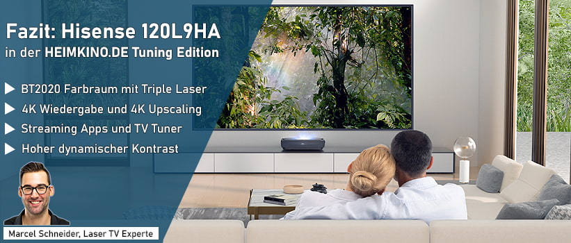 Hisense 120L9HA Laser TV Experten Fazit