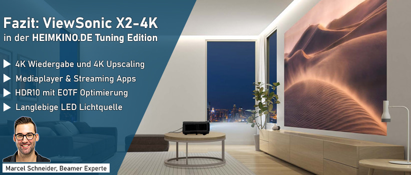 ViewSonic X2-4K Beamer Fazit