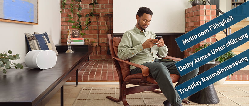 Sonos Era 300 Premium Smart Lautsprecher Weiss Aufstellung