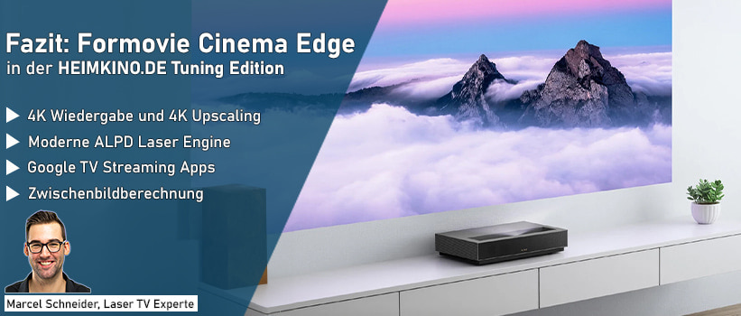 Formovie Cinema Edge Laser TV Fazit Kaufempfehlung