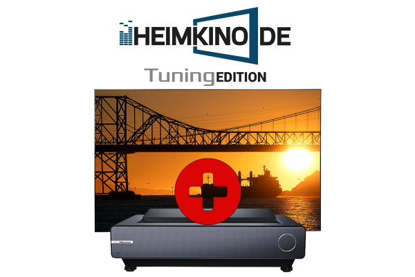Set: Hisense PX1 Pro + celexon CLR UST Rahmenleinwand II | HEIMKINO.DE Tuning Edition