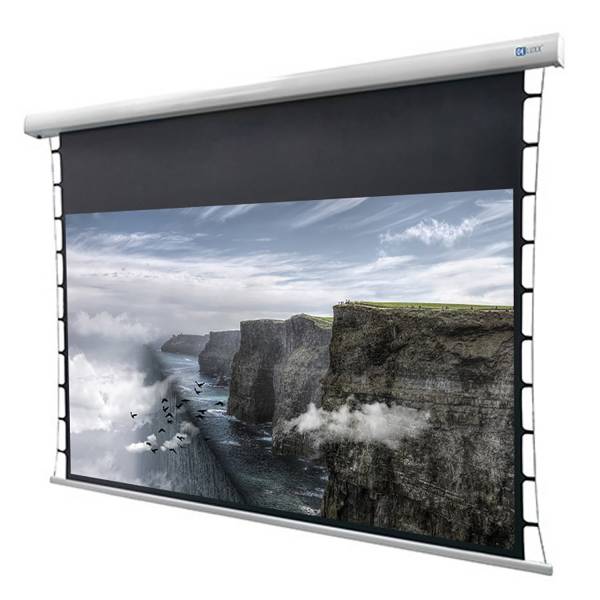 DELUXX Cinema Motorleinwand Tension 177 x 99cm, 80 - 4k Pro Fibre MWHT