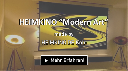 Heimkino Modern Art Referenz Installation