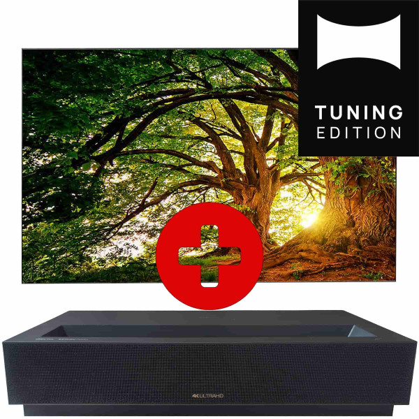 Set: Formovie Cinema Edge + celexon BrightOnyx Rahmenleinwand | HEIMKINO.deTuning Edition