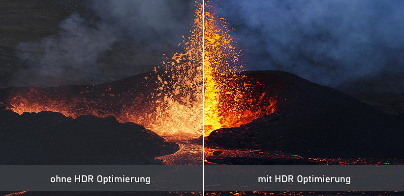 Optoma UHD35x HDR und Kontrast Vergleich