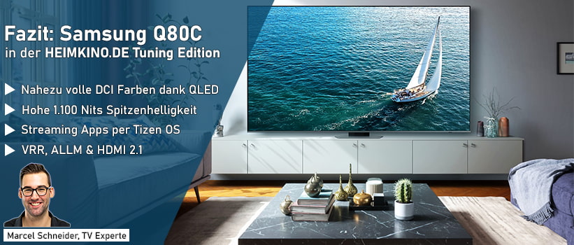 Samsung Q80C QLED Fazit Heimkino